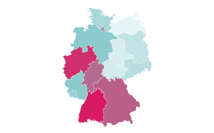Affinity by region — Ford GT, Germany