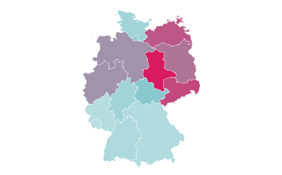 Affinity by region — Ford Mondeo, Germany