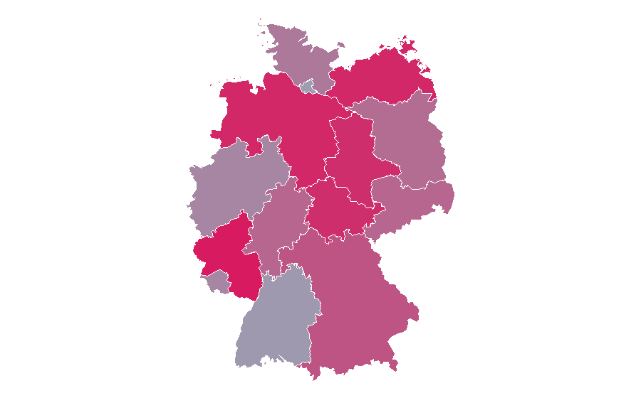 Affinity by region — Ford Ranger, Germany