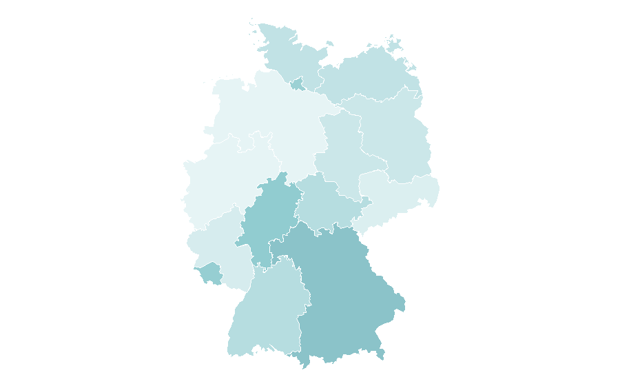 Affinité par région — Foreign exchange market, Allemagne