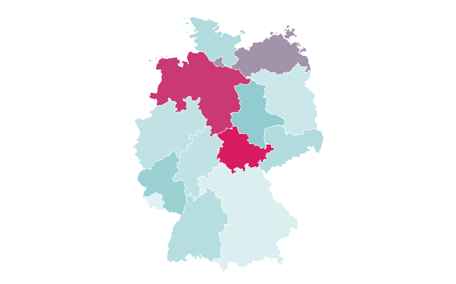 Affinity by region — Foreigner, Germany