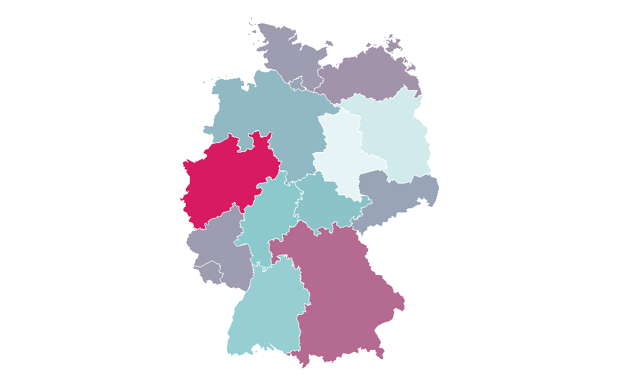 Affinity by region — Forensic science, Germany