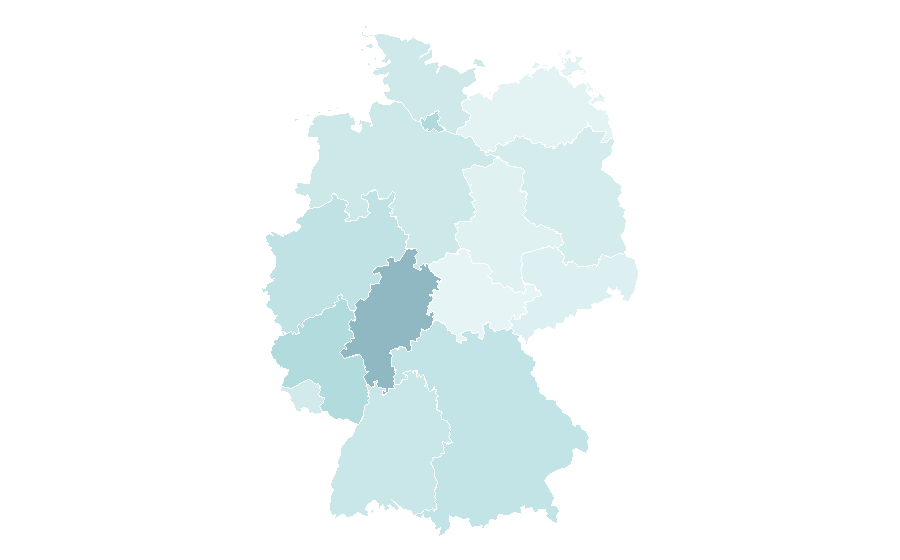 Affinity by region — Forget-me-not, Germany
