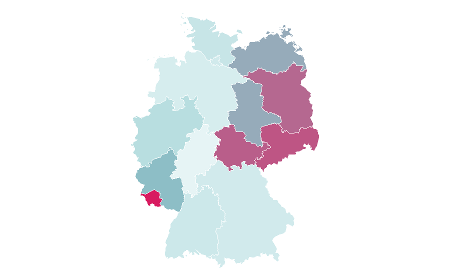 Affinity by region — Formula racing, Germany