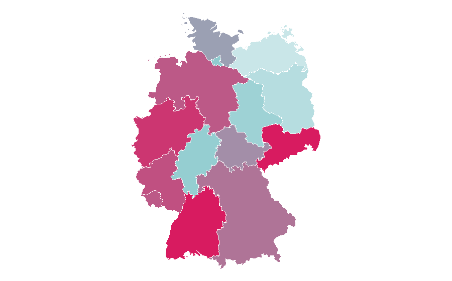 Affinity by region — Formula Two, Germany