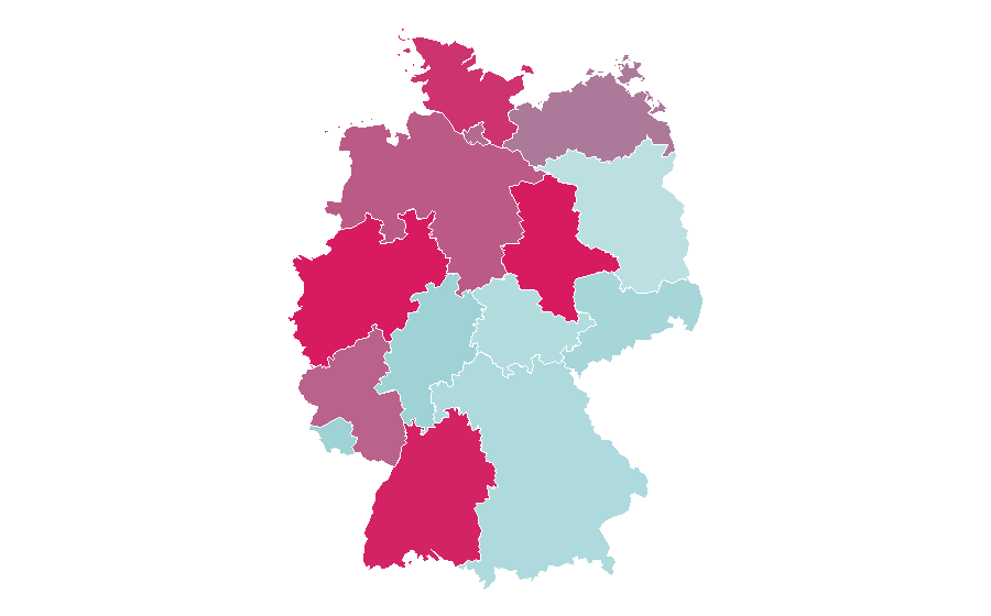 Affinity by region — Forward (ice hockey), Germany