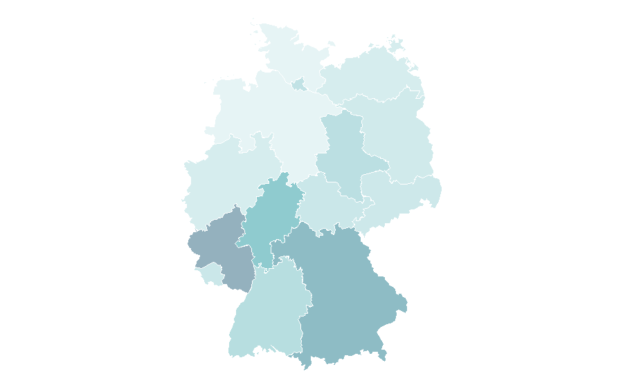 Affinity by region — Fountain, Germany