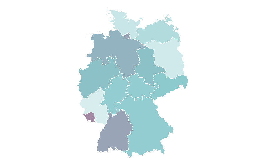 Affinité par région — Four-wheel drive, Allemagne