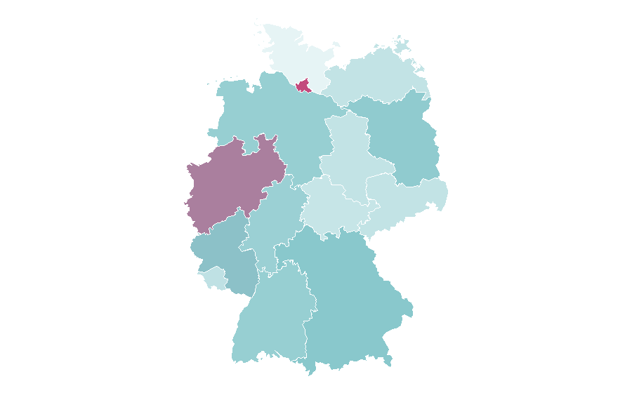 Affinity by region — Framing (construction), Germany