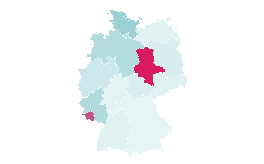 Affinity by region — France Gall, Germany