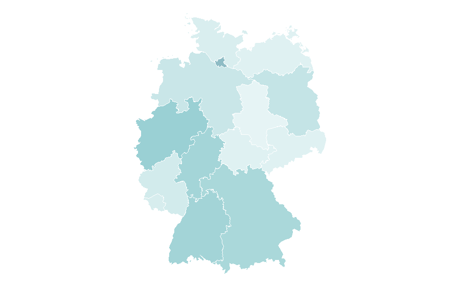 Affinity by region — Frank Gehry, Germany
