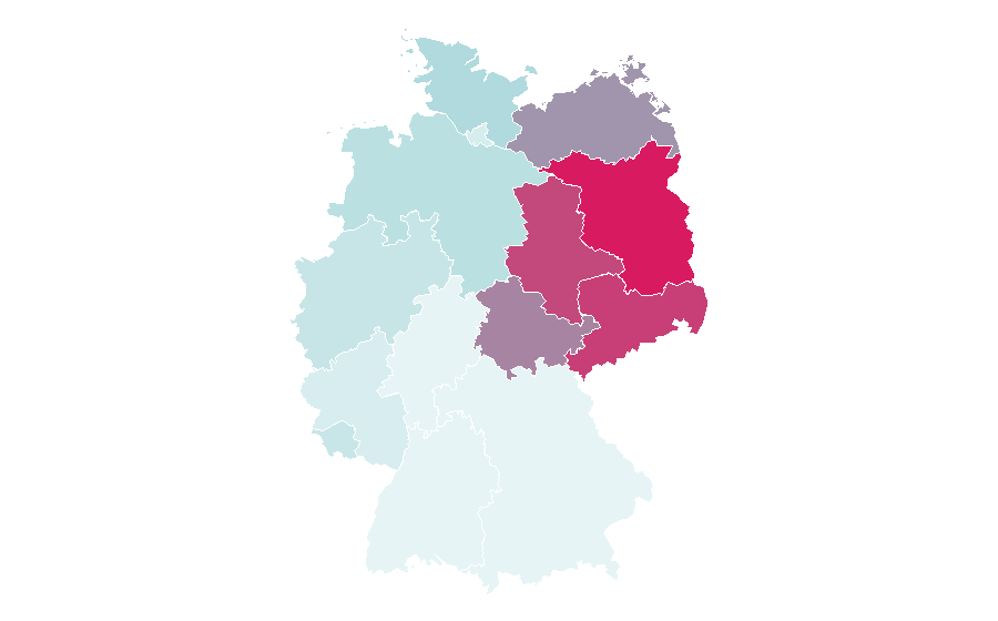 Affinity by region — Frank Zander, Germany