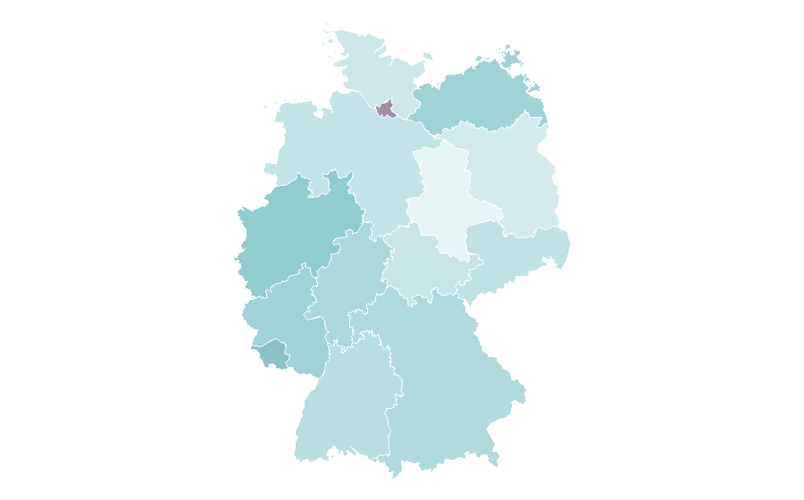 Affinity by region — Franz Zappa, Germany