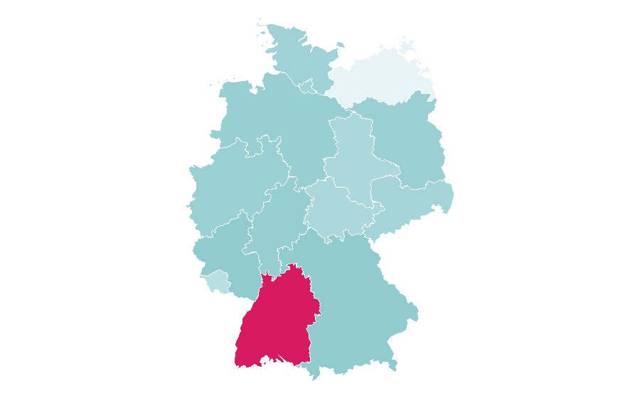 Affinity by region — Franziska Brantner, Germany