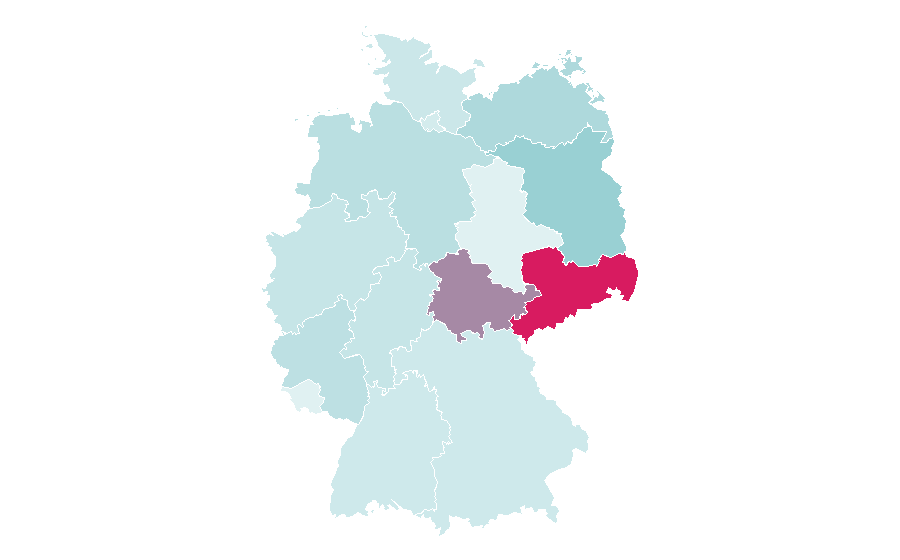 Affinity by region — Frauke Petry, Germany