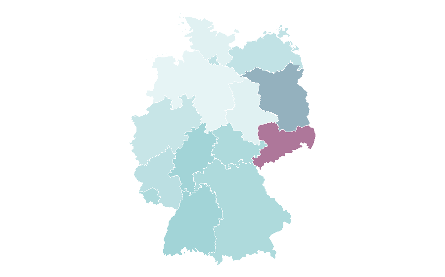 Affinity by region — Frédéric Chopin, Germany