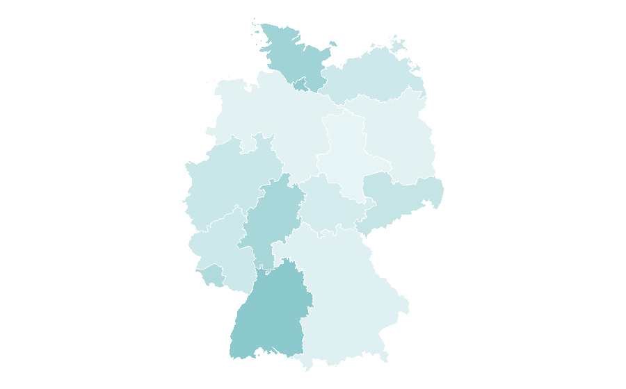 Affinity by region — Free will, Germany