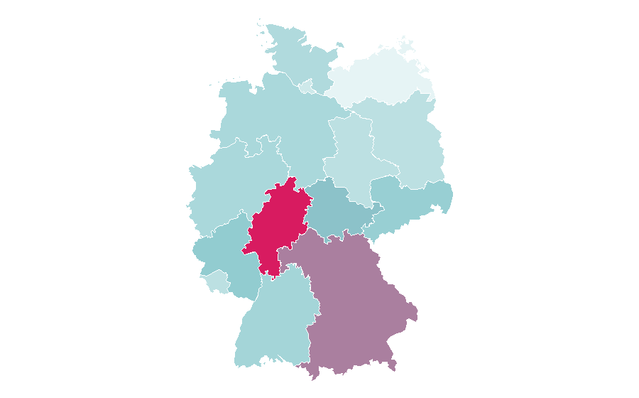 Affinité par région — Freelancer, Allemagne