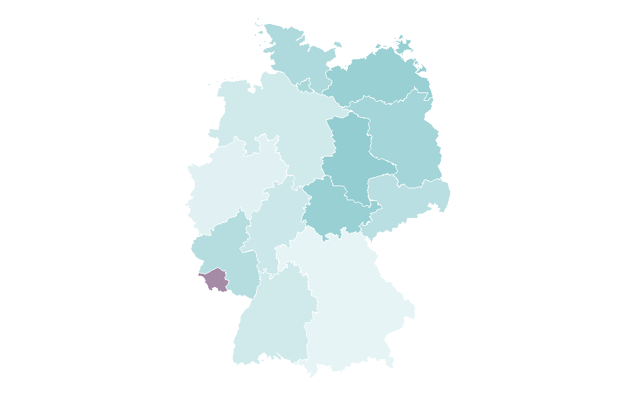 Affinity by region — Freestyle rap, Germany