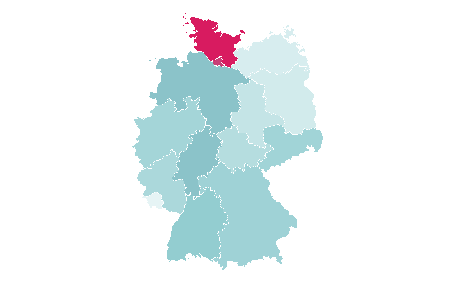 Affinity by region — Freight forwarder, Germany