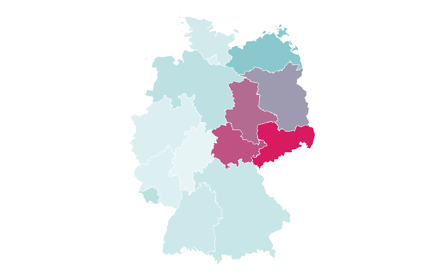 Affinity by region — Frei.Wild, Germany