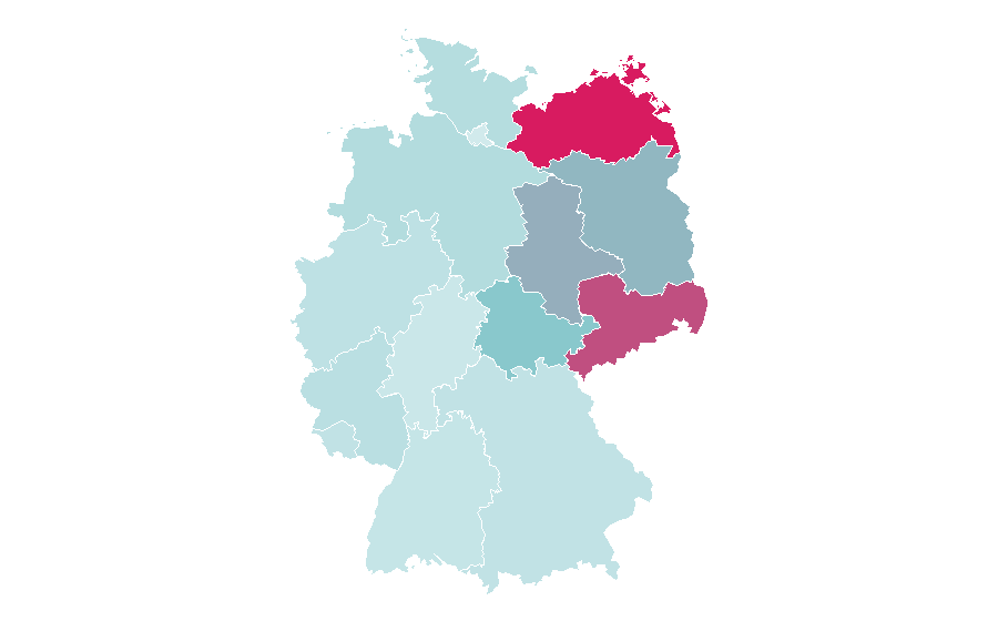 Affinity by region — Freshwater fish, Germany