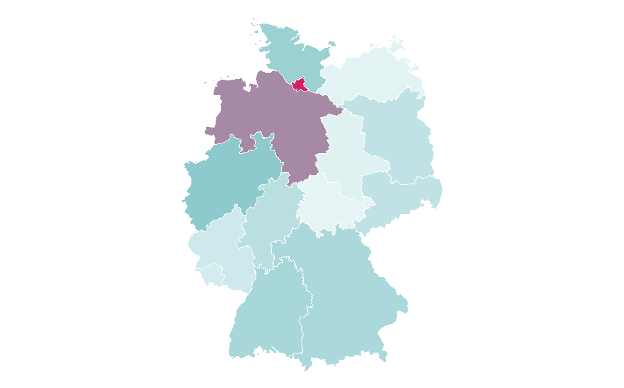Affinity by region — Fridays for Future, Germany
