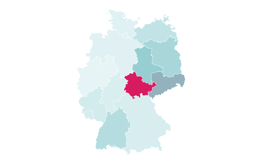 Affinity by region — Friedrich Schiller, Germany