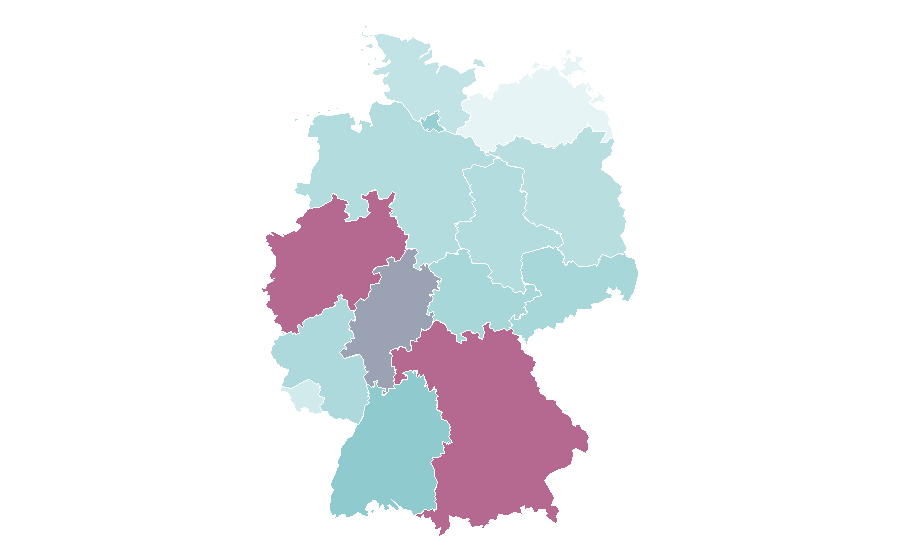 Affinity by region — Friends, Germany