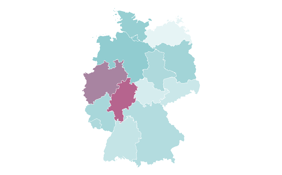 Affinity by region — Fringe (TV series), Germany