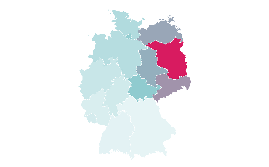 Affinity by region — Fritzi Haberlandt, Germany