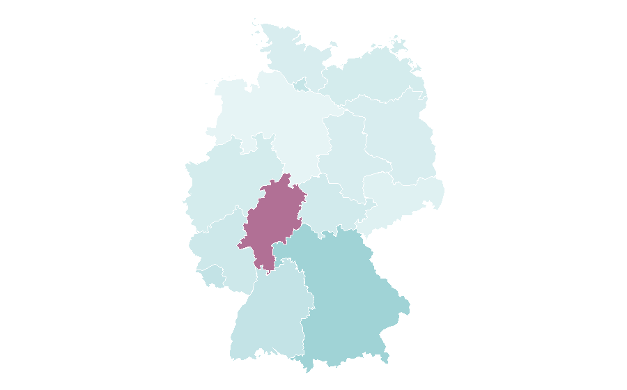 Affinity by region — Frock, Germany
