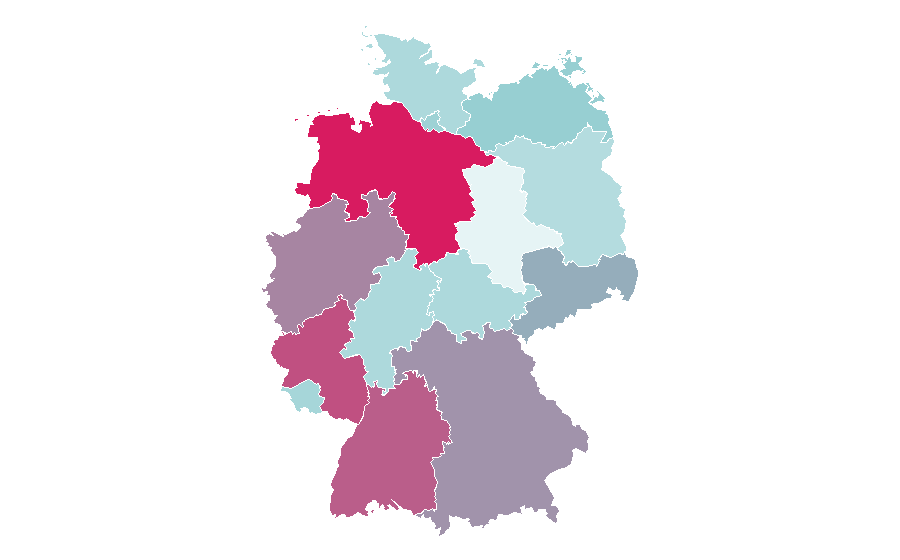 Affinity by region — Frosch, Germany