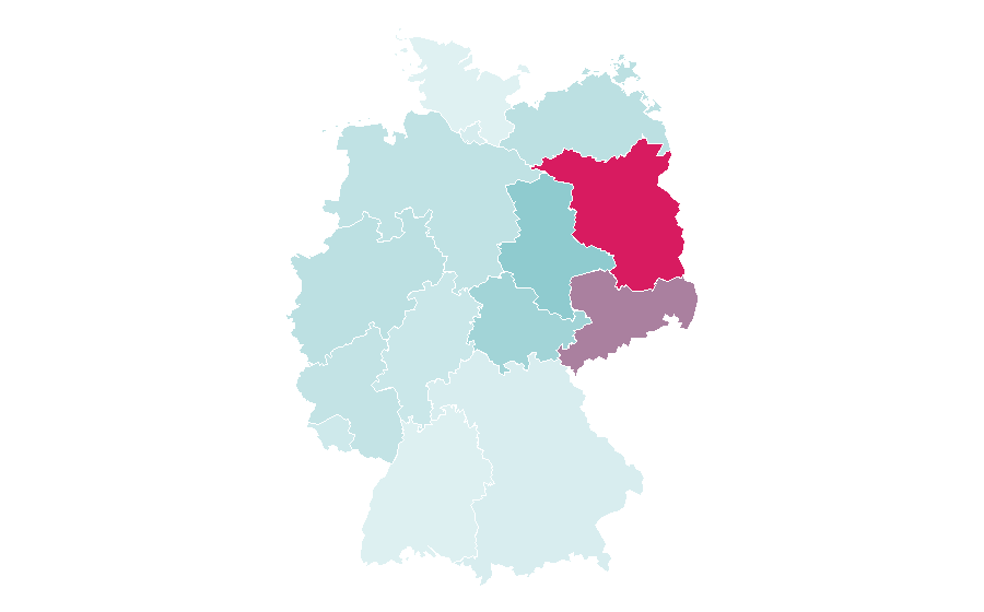 Affinity by region — Frost, Germany