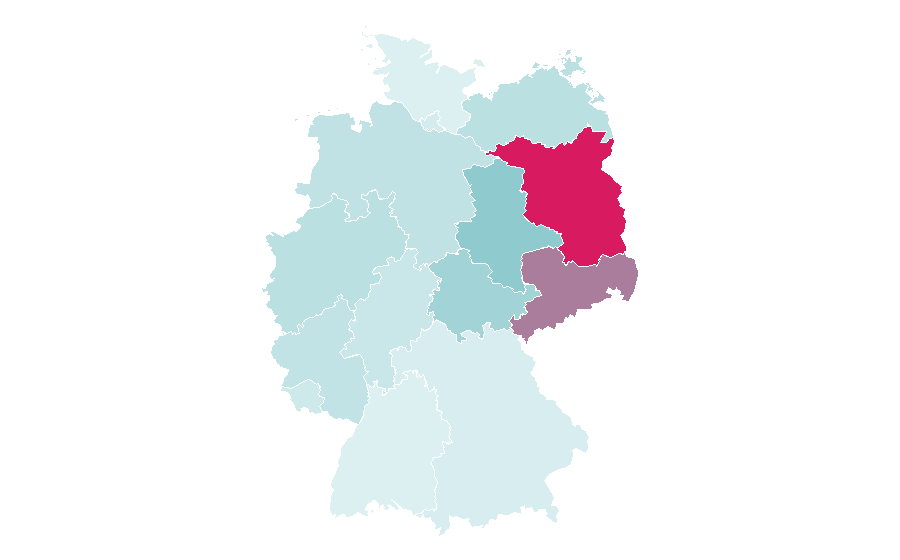 Affinity by region — Frost, Minnesota, Germany