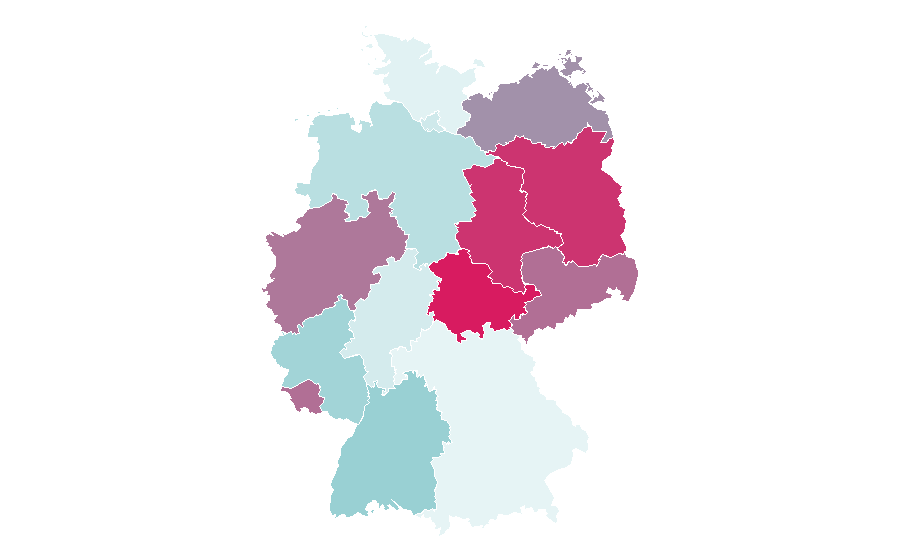 Affinity by region — Frozen dessert, Germany
