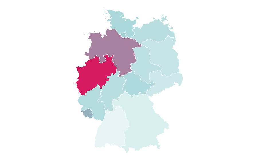 Affinity by region — Frozen food, Germany