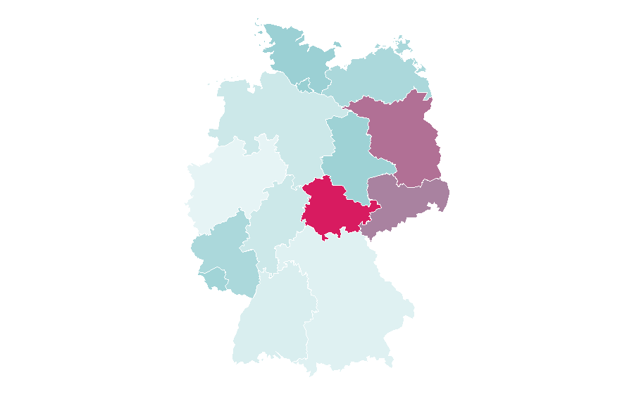 Affinity by region — Fruit preserves, Germany