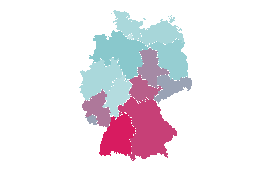 Affinity by region — Fruit salad, Germany