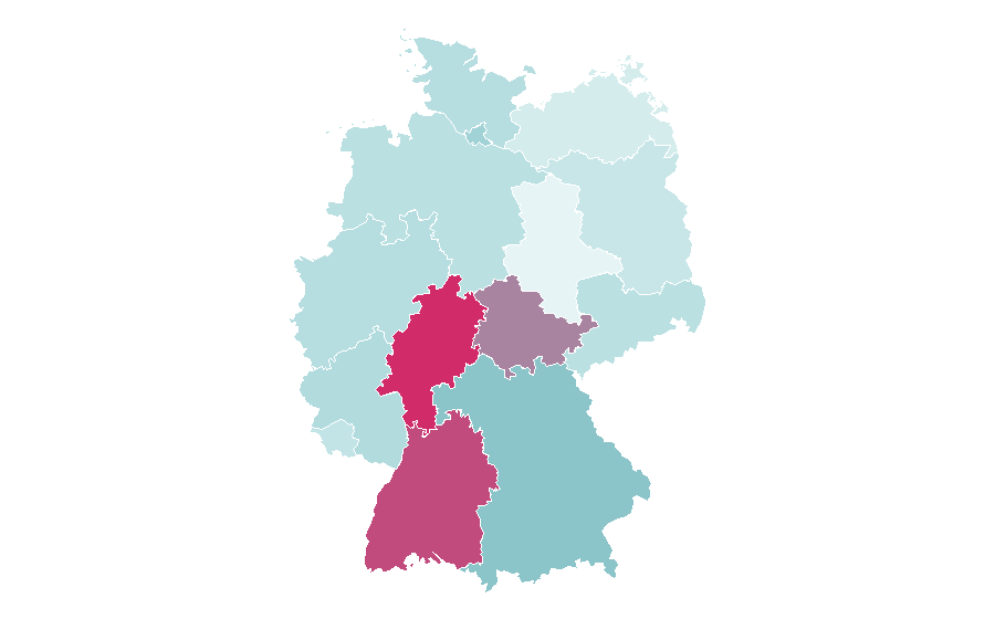 Affinity by region — Frying, Germany