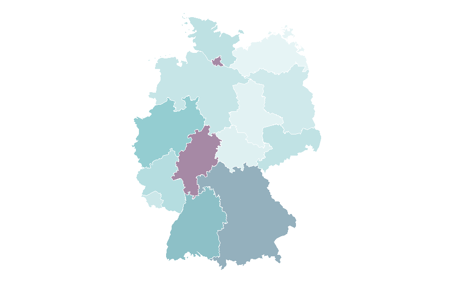 Affinity by region — Fukuoka, Germany