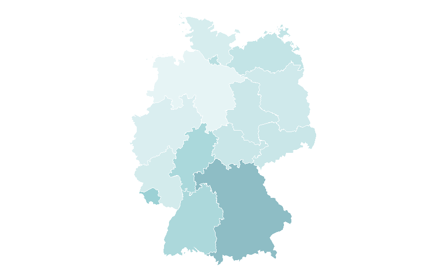 Affinity by region — Functional programming, Germany