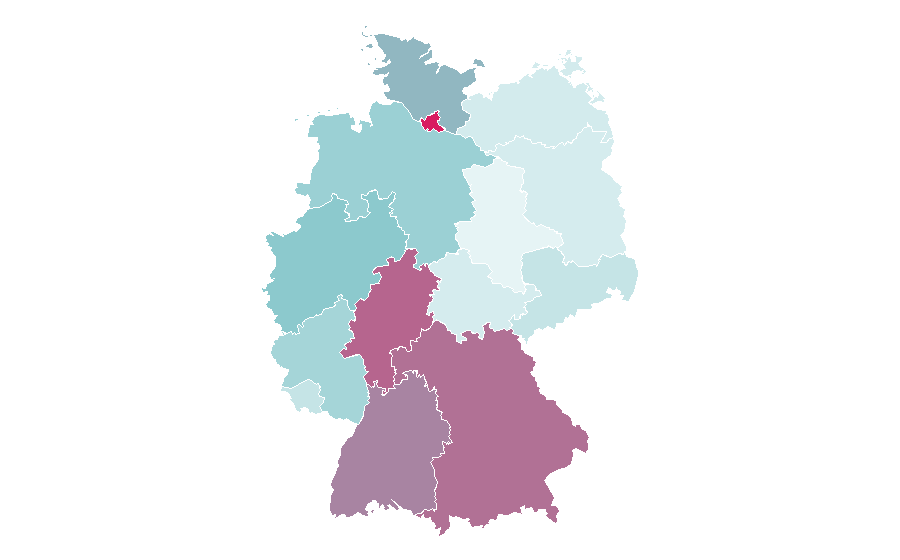 Afinidad por región — Functional training, Alemania