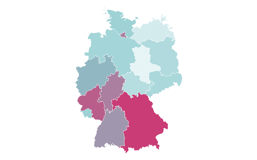 Affinity by region — Funny animal, Germany