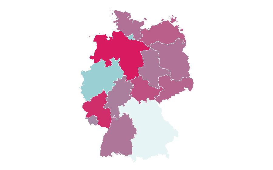 Affinity by region — FUSSBALL.DE, Germany