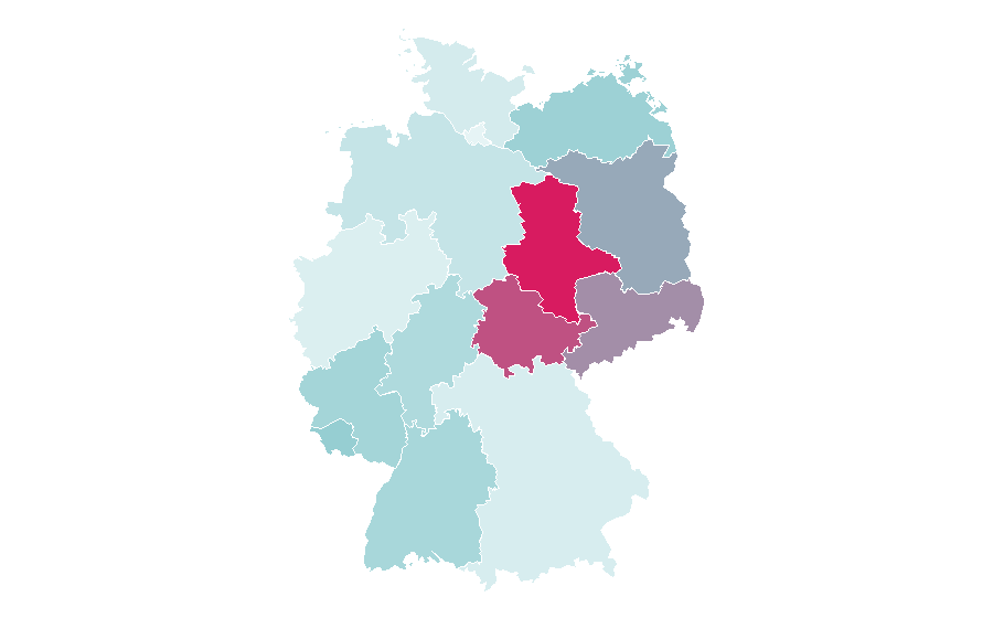 Afinidad por región — Future tense, Alemania