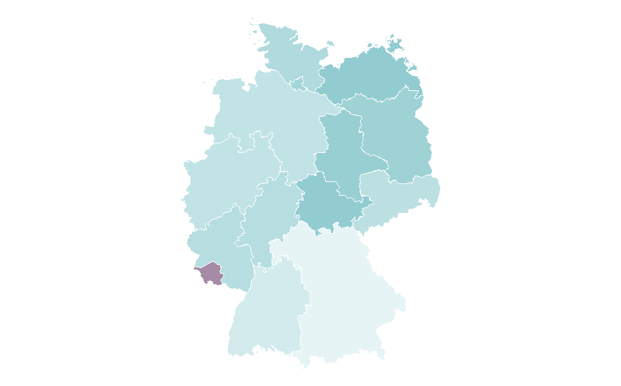 Affinity by region — G-funk, Germany