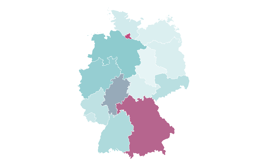 Affinity by region — Gaelic football, Germany