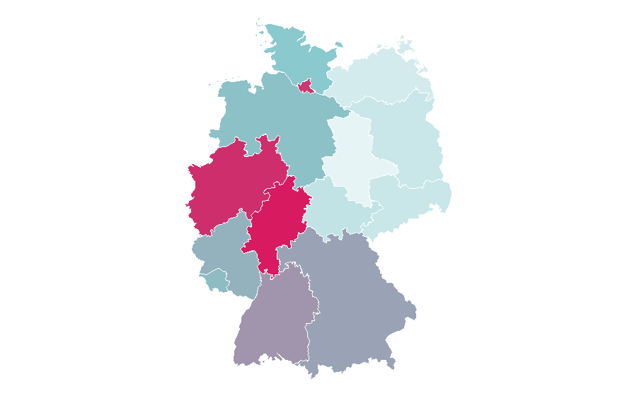 Affinity by region — G&L Musical Instruments, Germany