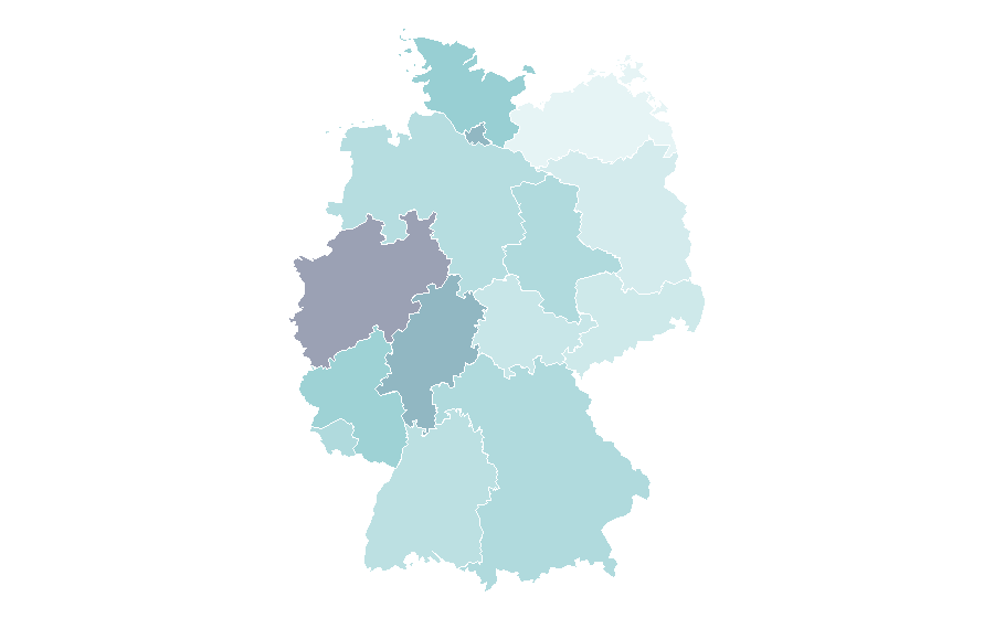 Affinity by region — Gangs of New York, Germany